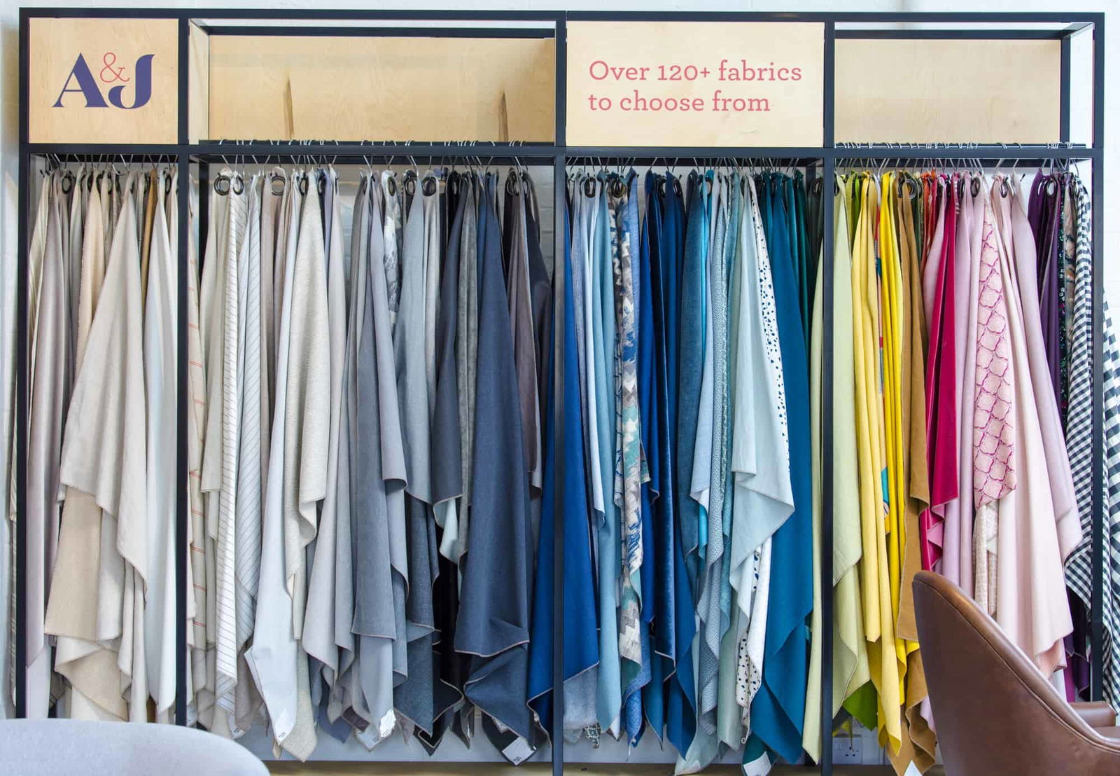 colourful fabric rack