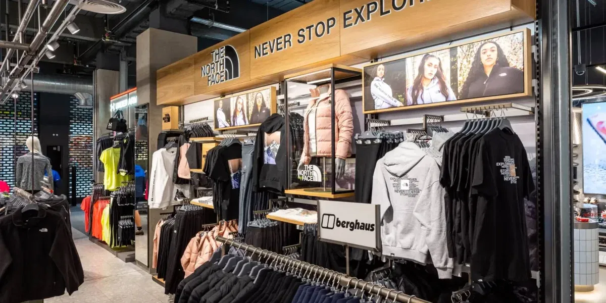 The North Face, JD Sports Shop in Shop Design